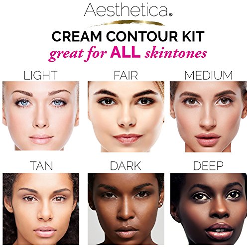 Aesthetica Cosmetics Cream Contour and Highlighting Makeup Kit