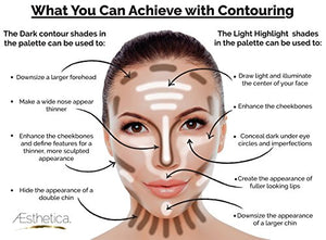 Aesthetica Cosmetics Cream Contour and Highlighting Makeup Kit