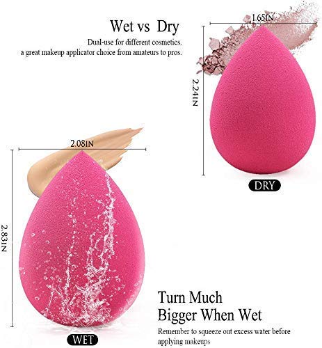 BEAKEY 5 Pcs Makeup Sponge Set Blender Beauty Foundation