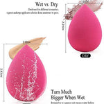 BEAKEY 5 Pcs Makeup Sponge Set Blender Beauty Foundation