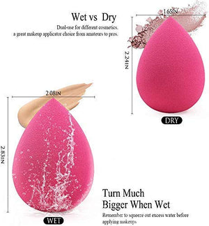 BEAKEY 5 Pcs Makeup Sponge Set Blender Beauty Foundation