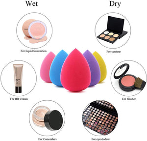 BEAKEY 5 Pcs Makeup Sponge Set Blender Beauty Foundation