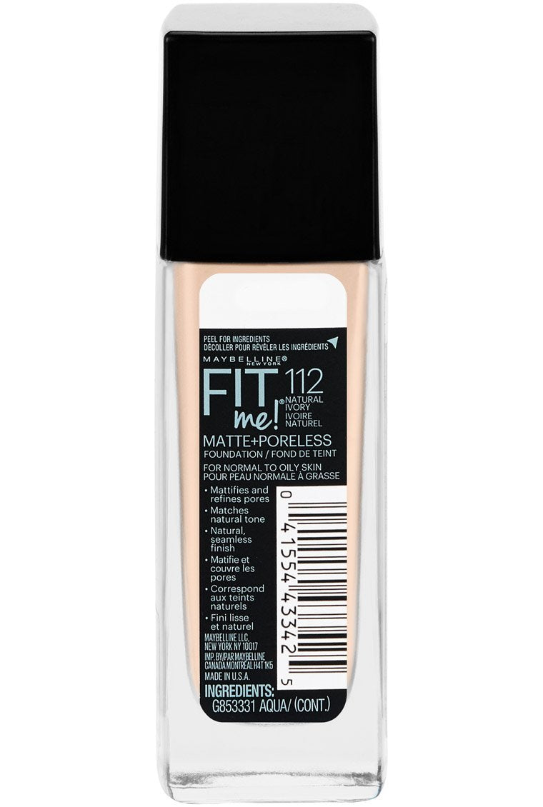 Maybelline Fit Me Matte + Poreless Liquid Foundation Makeup