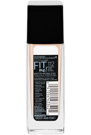 Maybelline Fit Me Matte + Poreless Liquid Foundation Makeup