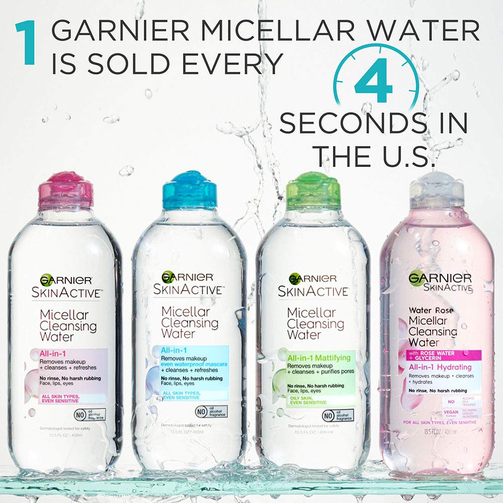 Garnier SkinActive Micellar Cleansing Water, For Waterproof Makeup