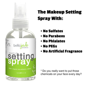 Makeup Setting Spray with Organic Green Tea, MSM and DMAE