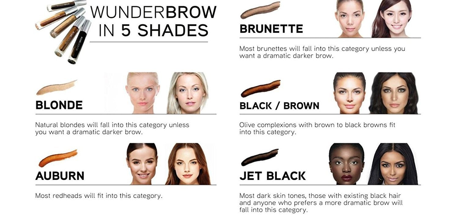 WUNDER2 WUNDERBROW Long Lasting Eyebrow Gel for Waterproof Eyebrow Makeup