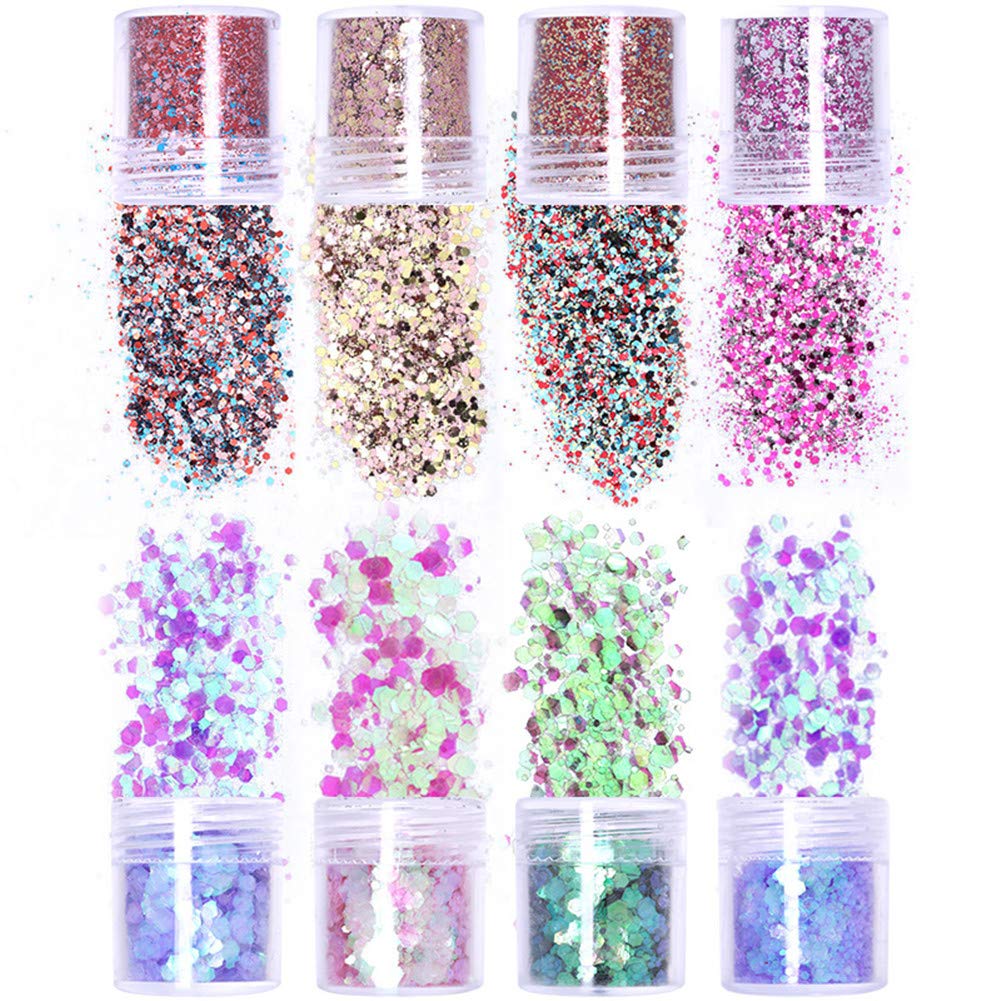 NICOLE DIARY 8 Boxes Chunky Glitter