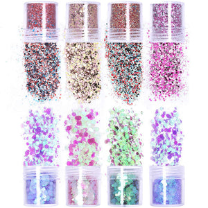 NICOLE DIARY 8 Boxes Chunky Glitter