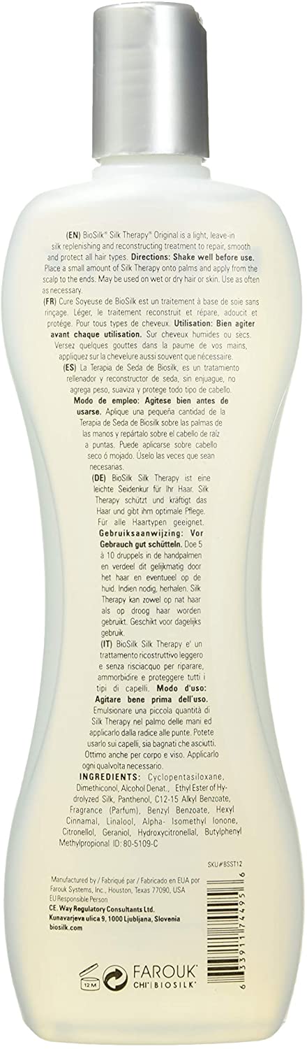 Biosilk Silk Therapy Original Cure, 12 oz