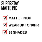 Maybelline Lipstick Makeup, Pigmented Matte Liquid Lipstick,