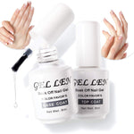 Gellen No Wipe Top Coat Base Coat for Gel Nail Polish