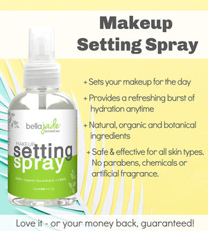 Makeup Setting Spray with Organic Green Tea, MSM and DMAE