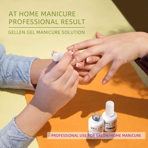 Gellen No Wipe Top Coat Base Coat for Gel Nail Polish