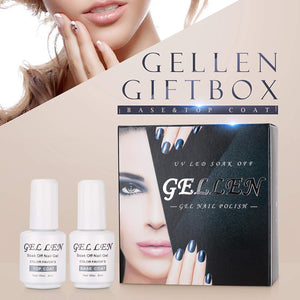 Gellen No Wipe Top Coat Base Coat for Gel Nail Polish