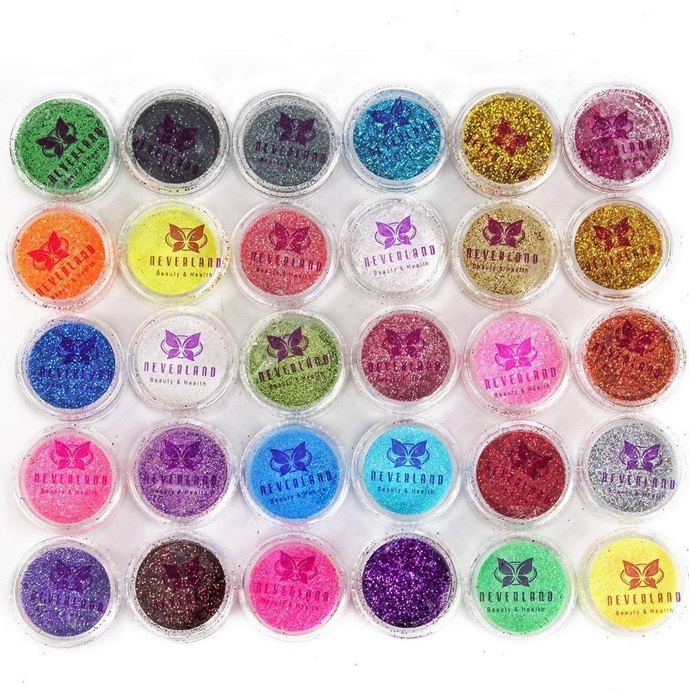 Neverland 30 Mixed Color Glitter Mineral Eyeshadow