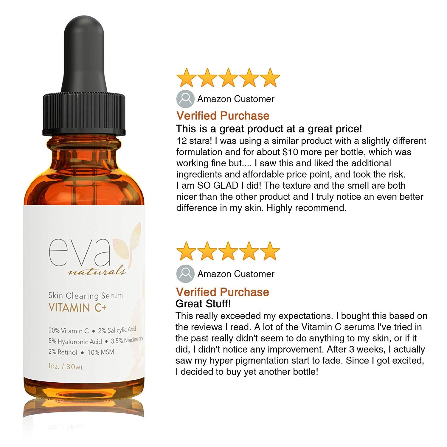 Vitamin C Serum Plus Anti-Aging Skin Repair, Supercharged Face Serum