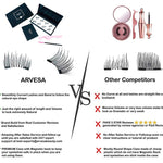 ARVESA-8x False Magnetic Eyelashes Full Set