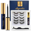 5 Pairs Reusable Magnetic Eyelashes and Eyeliner Kit