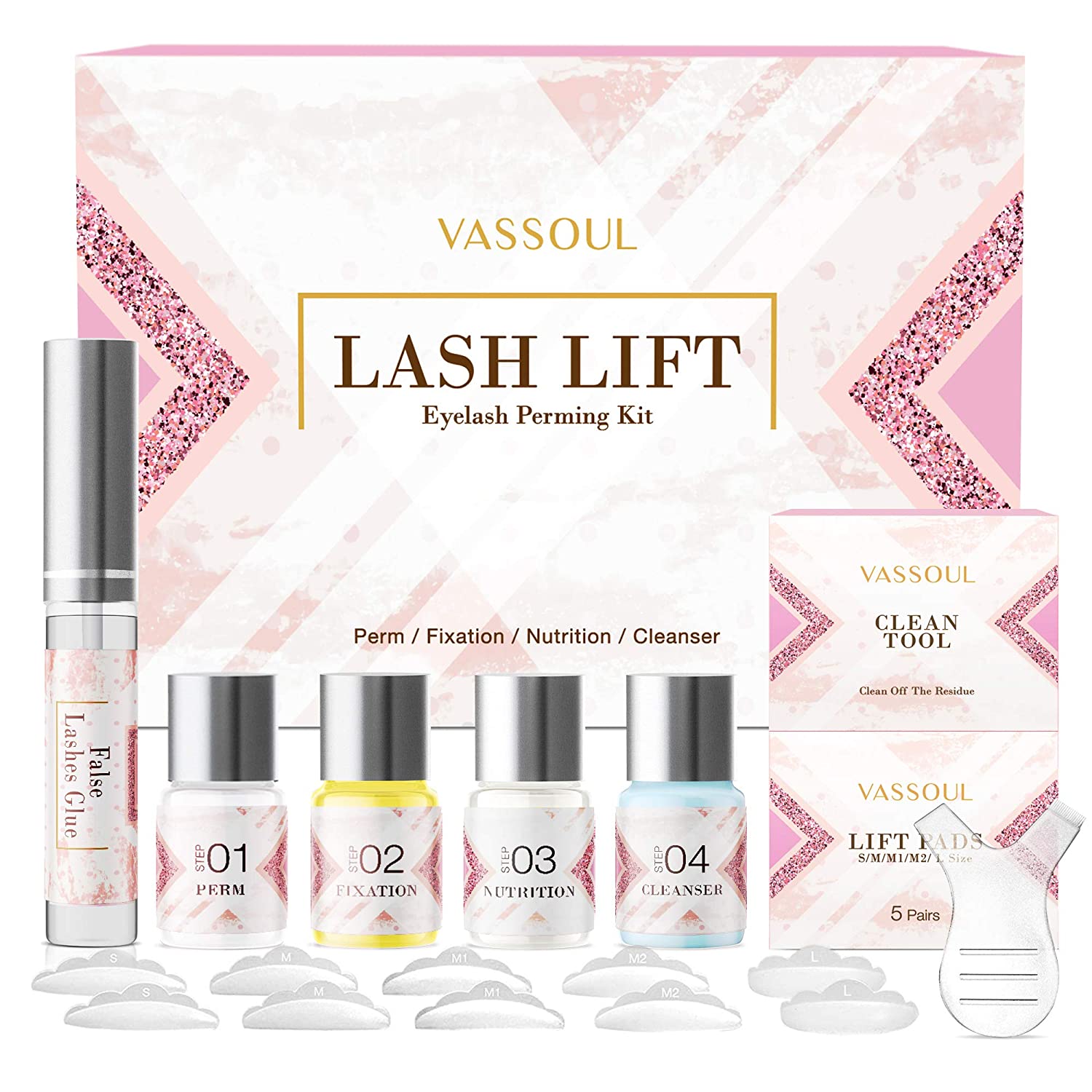 VASSOUL Lash Lift Kit, Eyelash Perm Kit, Professional Eyelash Lash Extensions