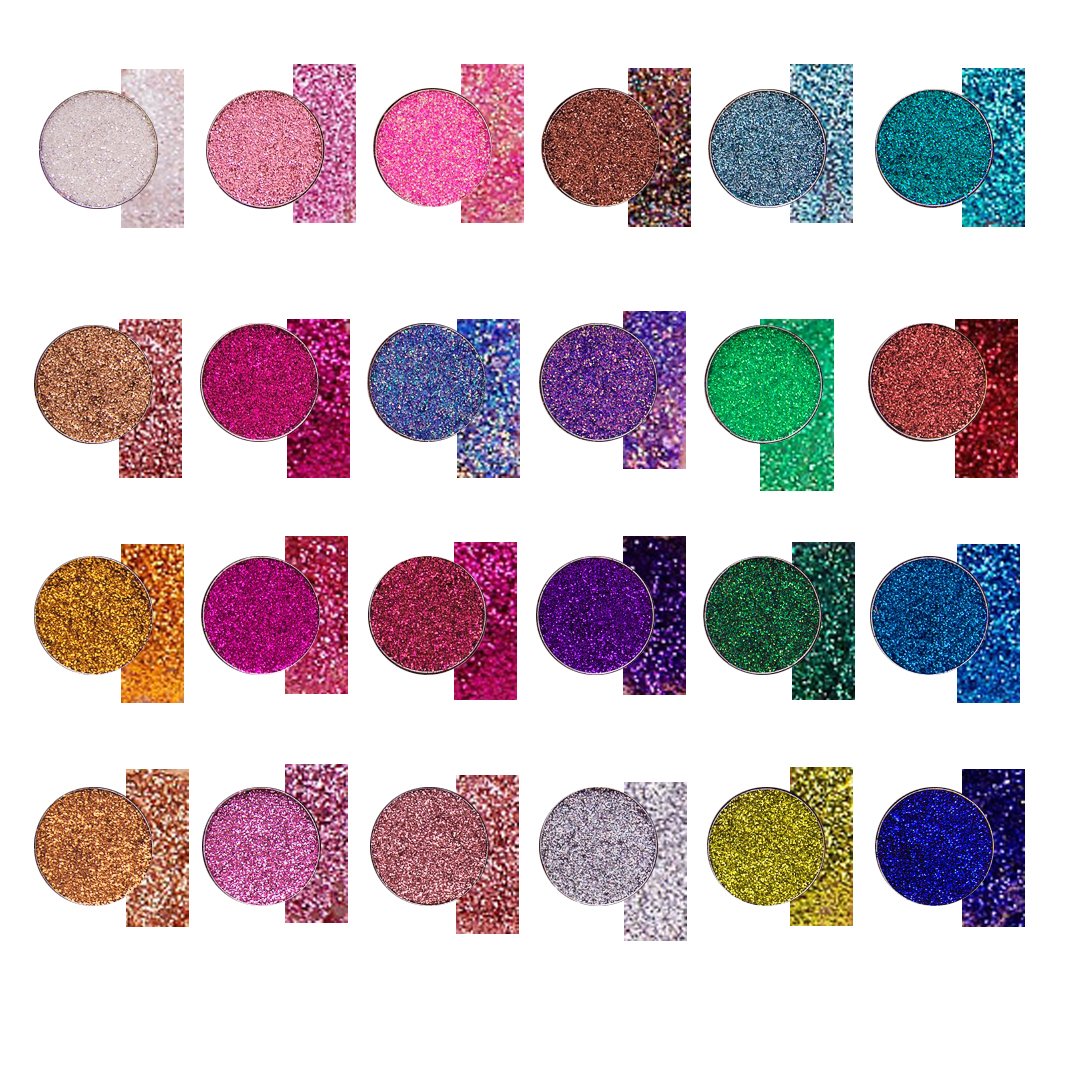 Aolailiya 24 Color Pressed Glitter Eyeshadow Palette